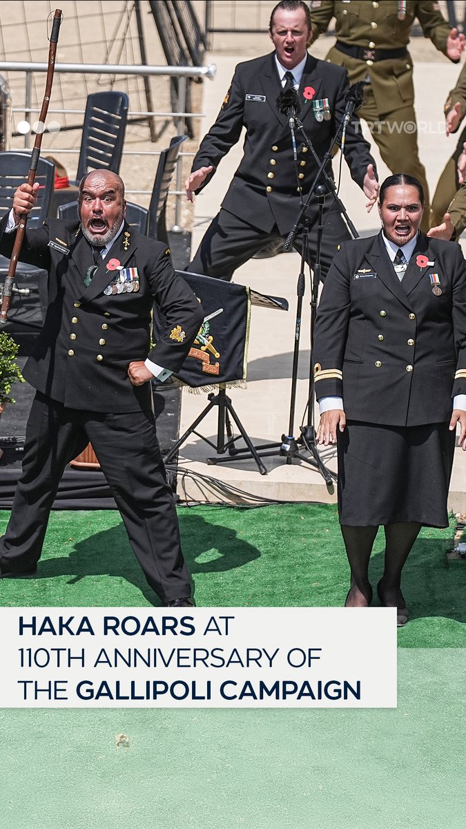 Speaking of chokepoints — this from today’s ceremony in Dardanelles, where Australian and New Zealander troops honor the memory of tens of thousands of their fallen soldiers from the Battle of Gallipoli of 1915, WW1.