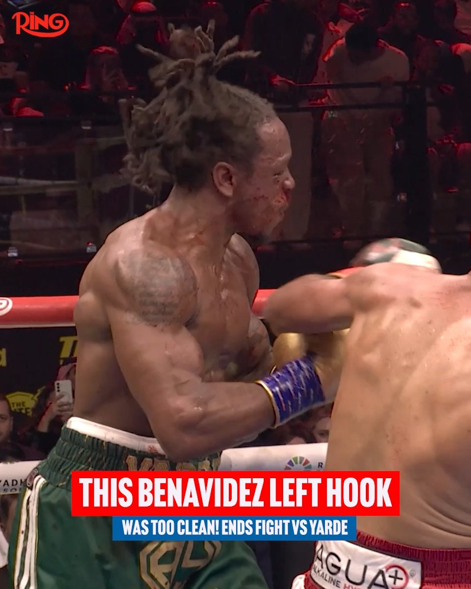 This punch was too smooth 👊😳 ⏪ The left hook that ended David Benavidez’s beatdown on Anthony Yarde at The Ring IV 😤