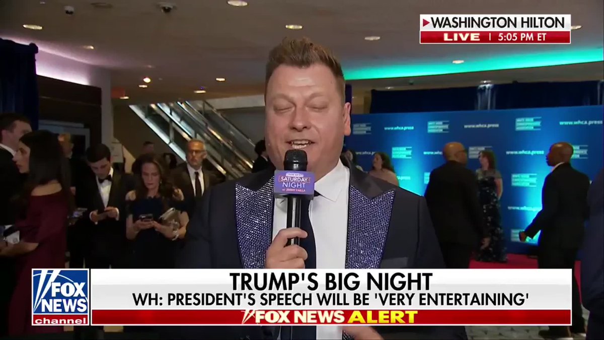 Jimmy Failla tells the The Big Weekend Show everyone will be in the splash zone for President Trump's big speech tonight! Tune in to Fox News Saturday Night w/ Jimmy Failla at 9 PM ET for Jimmy Failla's coverage of the White House Correspondents' Dinner.