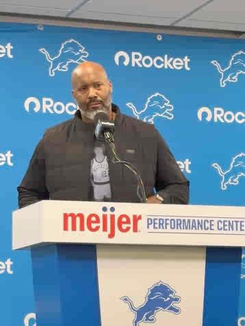 Brad Holmes approached this draft with “a little more fire” — and a reminder on his office wall that #lions watched the playoffs from home. “When you miss the playoffs, that might be the kick in the rear that you need.” “The urgency needed to be pushed up on everything.”