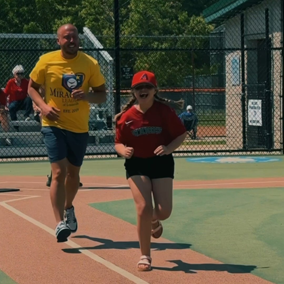 Another great day at the Miracle League with my favorite player. The happiest moment you’ll see from Mya is when she’s running to first base and spots all the friends and family who came to watch her play.