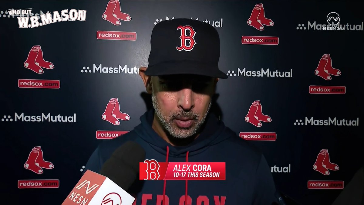 Alex Cora before getting fired;