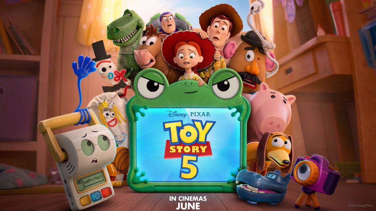 Motion poster for #ToyStory5 Can't believe this is finally a real thing after two years imagining motion posters for #Elio and #InsideOut2 playing in websites and at my local mall
