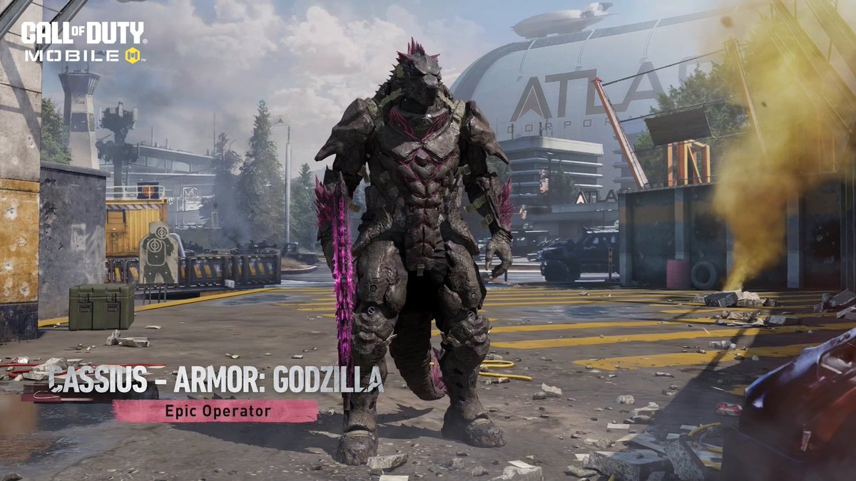 Check out what Cassius - ARMOR: Godzilla looks like in-game 🔥 Unlock him and the Legendary HVK-30 – Titan's Destruction NOW in the Godzilla Draw.