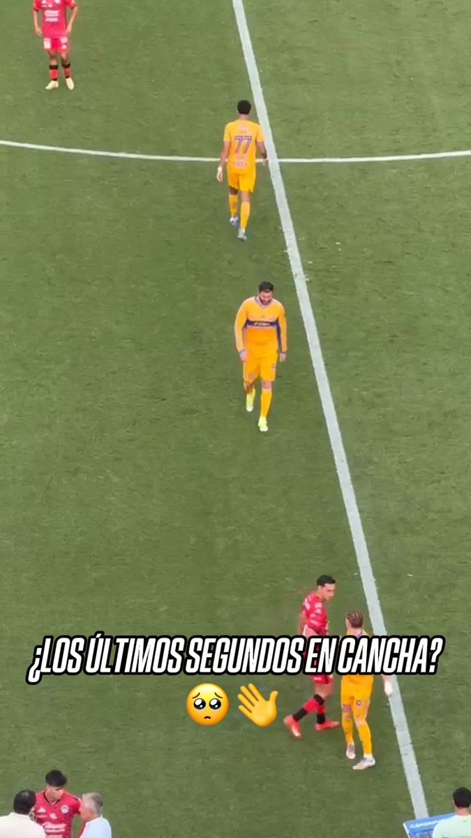 LA DESPEDIDA DE GIGNAC 🥺 El agradecimiento del francés a todo el estadio que se puso de pie para despedirlo en el que, probablemente, sería su último partido con Tigres.