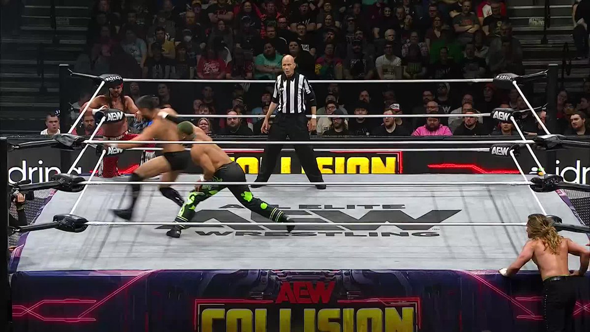 The Rascalz are bouncing YUTA around with a multitude of attacks! Watch #AEWCollision on TNT + HBO Max