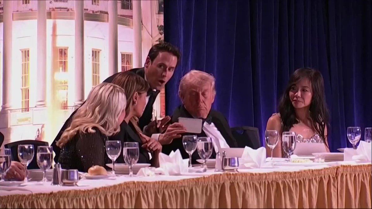 President Donald Trump and Vice President JD Vance were evacuated from the White House Correspondents’ Association dinner event in Washington Saturday following a security incident at the venue