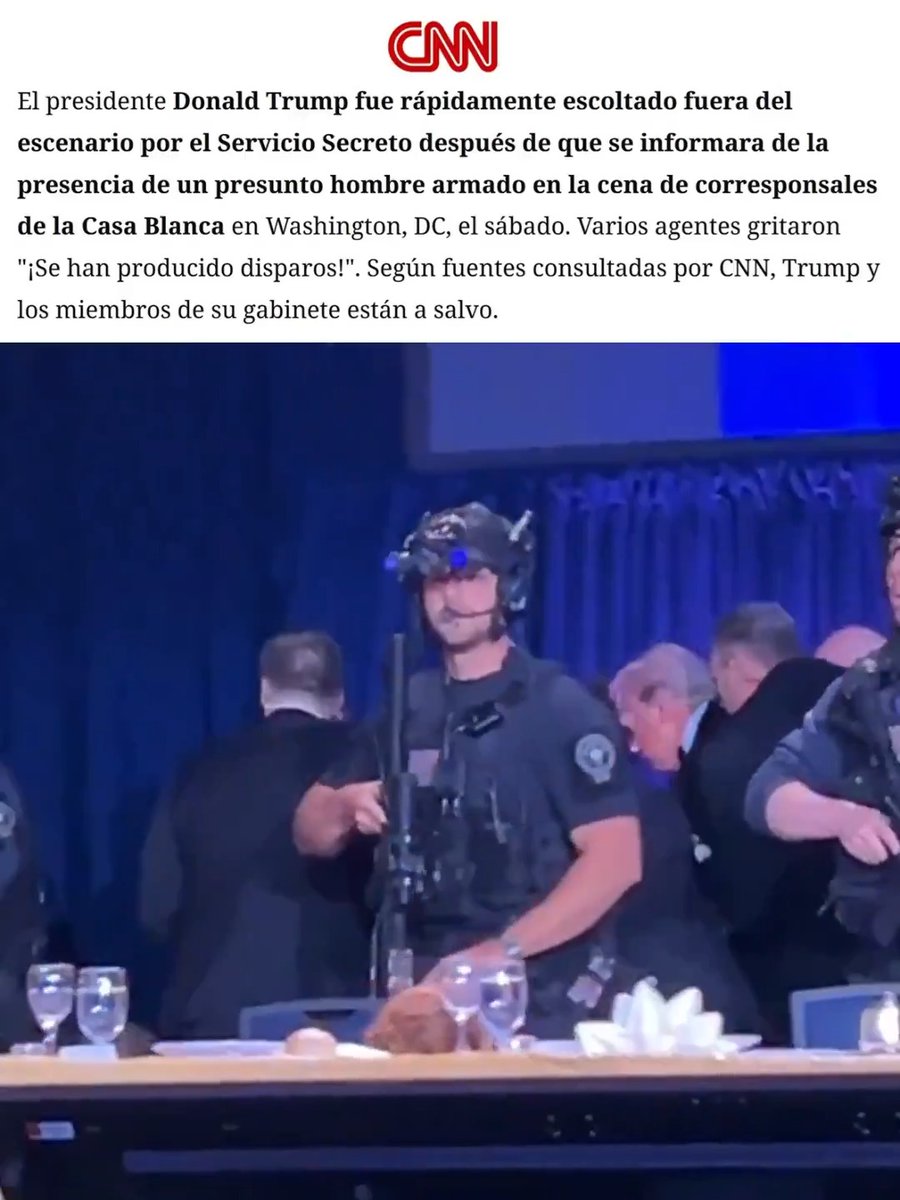 "Servicio Secreto": Porque Donald Trump fue evacuado durante la cena de corresponsales de la Casa Blanca