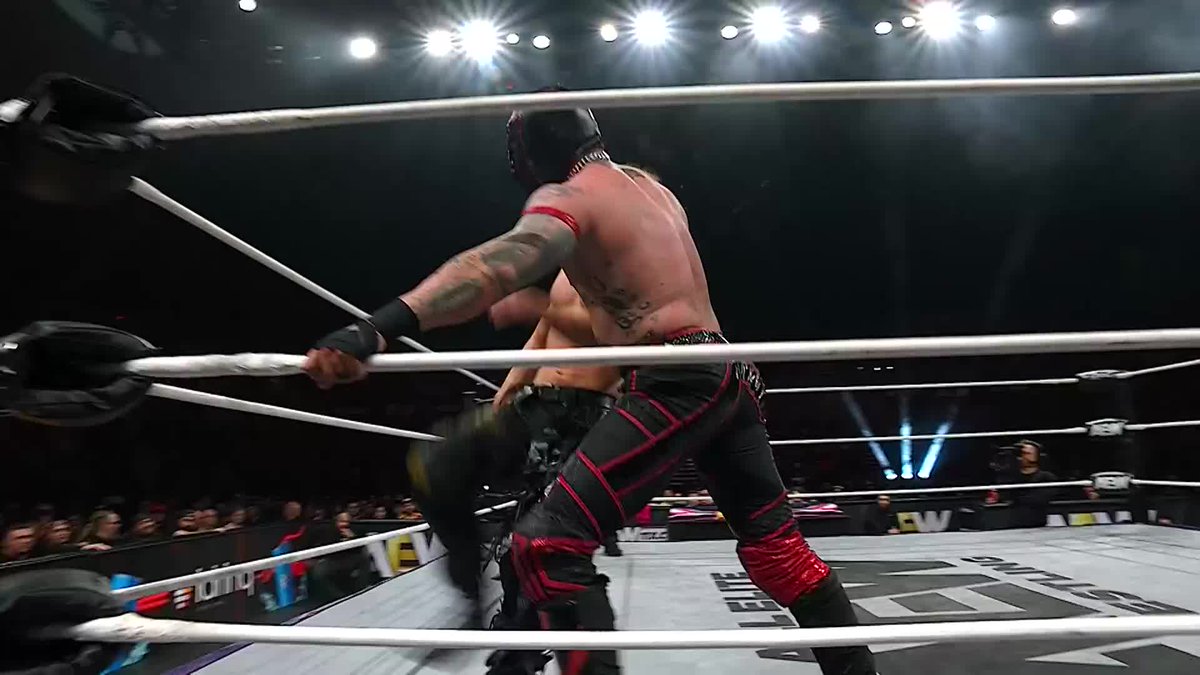 A HARD fought battle for AEW National Champion @Boy_Myth_Legend! #AndStill Watch #AEWCollision on TNT + HBO Max