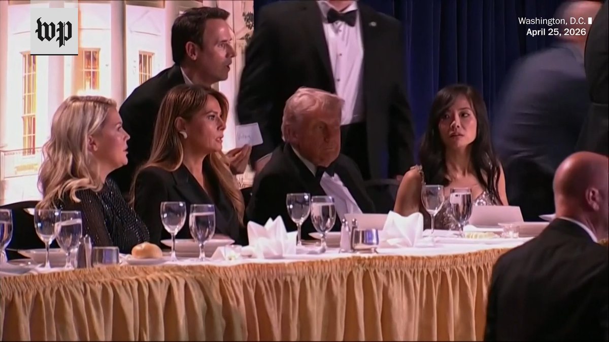 Service agents evacuated President Trump from his table at the White House Correspondents’ Association dinner. Cabinet secretaries also left the ballroom, according to witnesses. Live updates:
