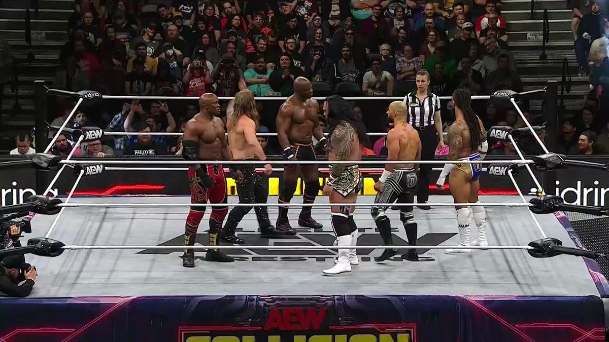 THE FIGHT IS ON IN OUR MAIN EVENT! Watch #AEWCollision on TNT + HBO Max