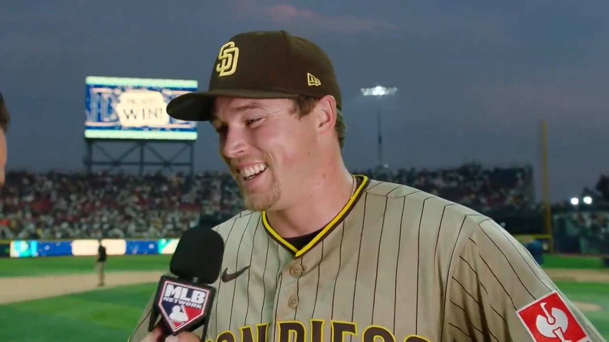 "Everybody's contributing and we're playing really well, so we're gonna keep it going." San Diego Padres closer Mason Miller joined Yonder Alonso after locking down the W in the #MexicoCitySeries opener. MLB Network + T-Mobile