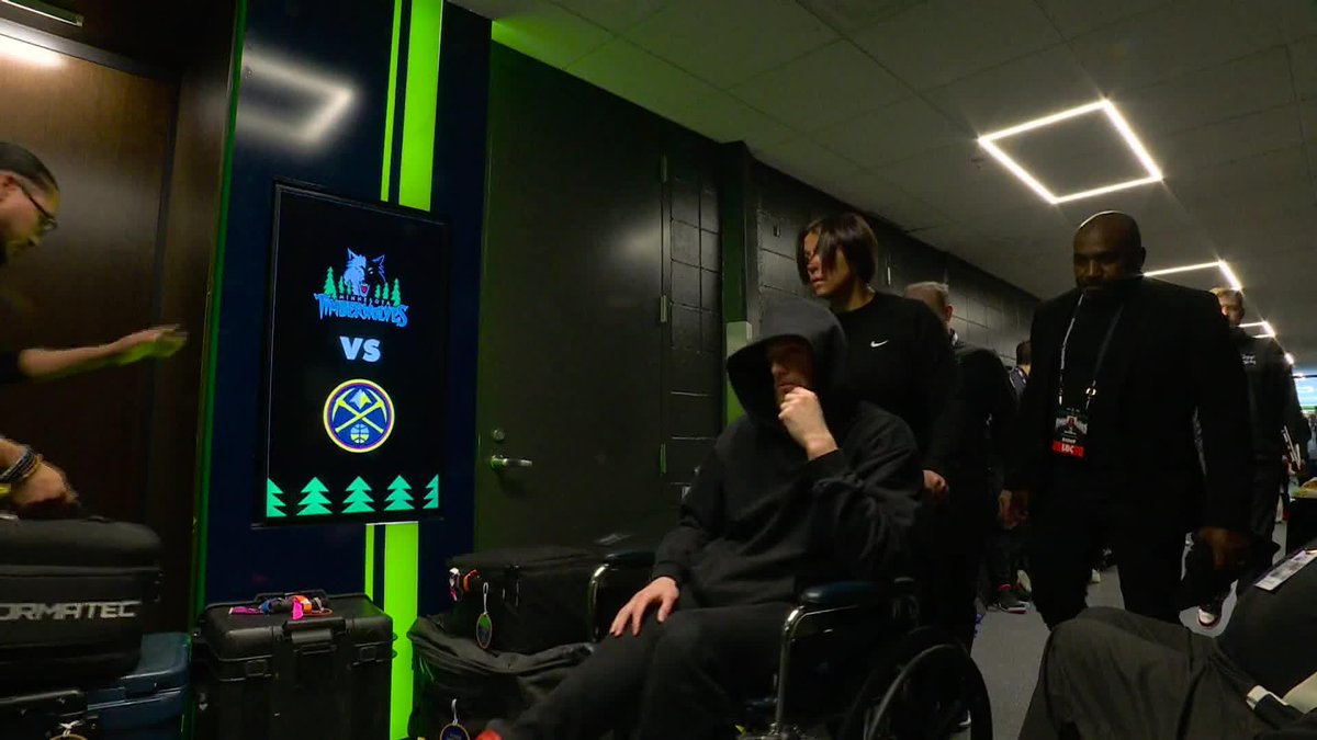 Donte DiVincenzo left the arena in a wheelchair at halftime of Game 4.