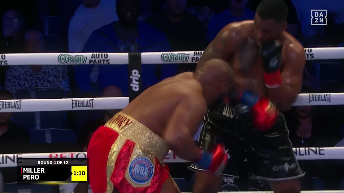 Jarrell Miller landing BIG shots in round 4! 👏 #MillerPero | Live NOW on DAZN ▪️