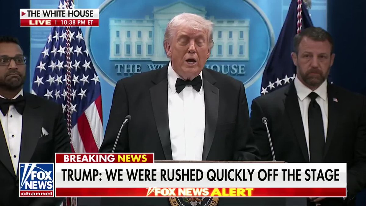 PRESIDENT TRUMP: “The man has been captured. They’re going to his apartment, I guess he lives in California. And he's a sick person, a very sick person. And we don't want things like this to happen.”