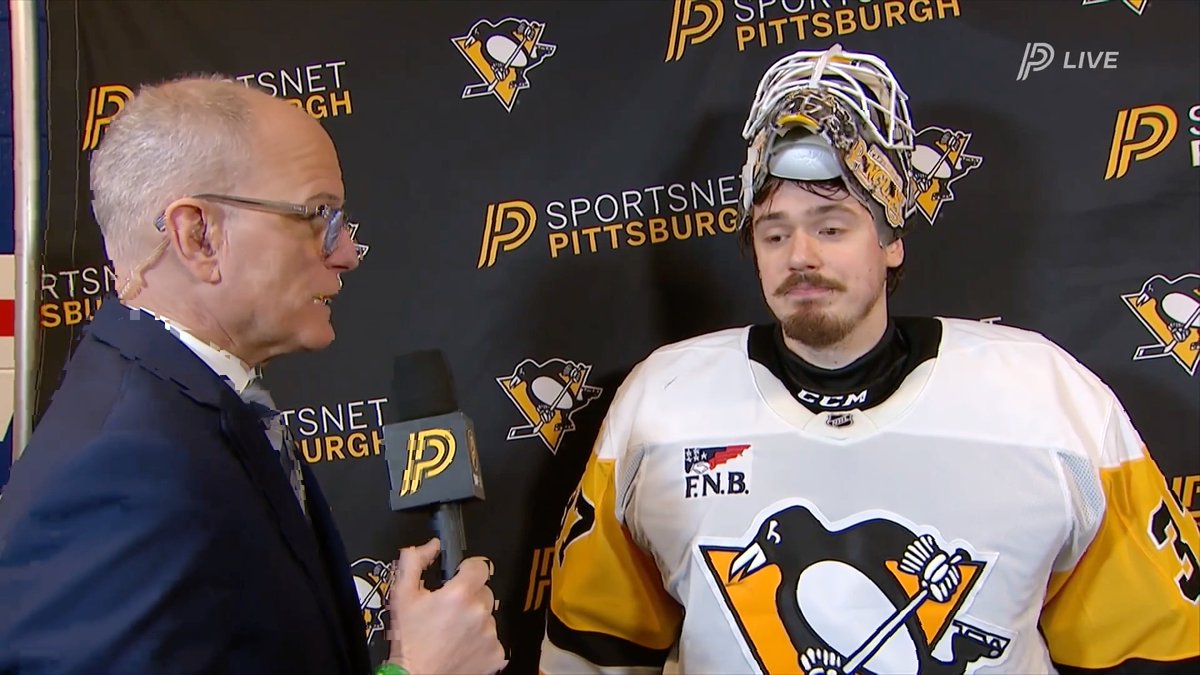 "Playoff hockey is something else" 🔥 Artūrs Šilovs on his Game 4 victory and looking ahead to Game 5 back in Pittsburgh 🐧 🎙️: Dan Potash