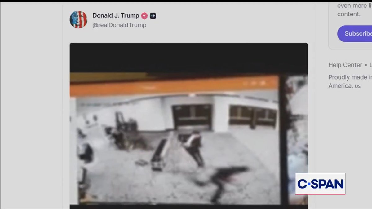 Images and video released from President Trump's social media feeds of suspect and security incident at White House Correspondents' Association Dinner.