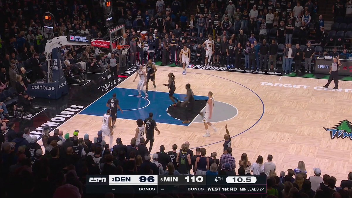 Jaden McDaniels scores the layup instead of running out the clock, Nikola Jokic runs all the way from the other side of the court to face him, bumps him, as McDaniels grabs Jokic's jersey, a kerfuffle ensues. Nikola Jokic and Julius Randle get ejected from the game I haven't seen Jokic run this fast the whole series Also on YouTube:
