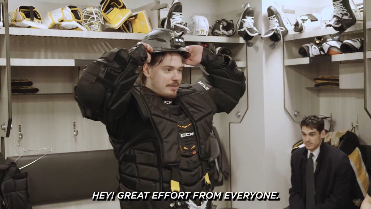 First postgame helmet of the Playoffs 👏