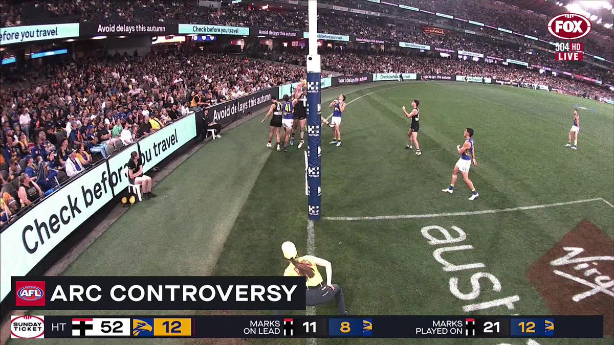 'ABSOLUTE MADNESS!' 😡 David Zita breaks down the ARC's controversial decision to award this mark nearly a MINUTE after it was awarded a behind... and it cost West Coast a goal 🫣 #AFLSaintsEagles LIVE >>