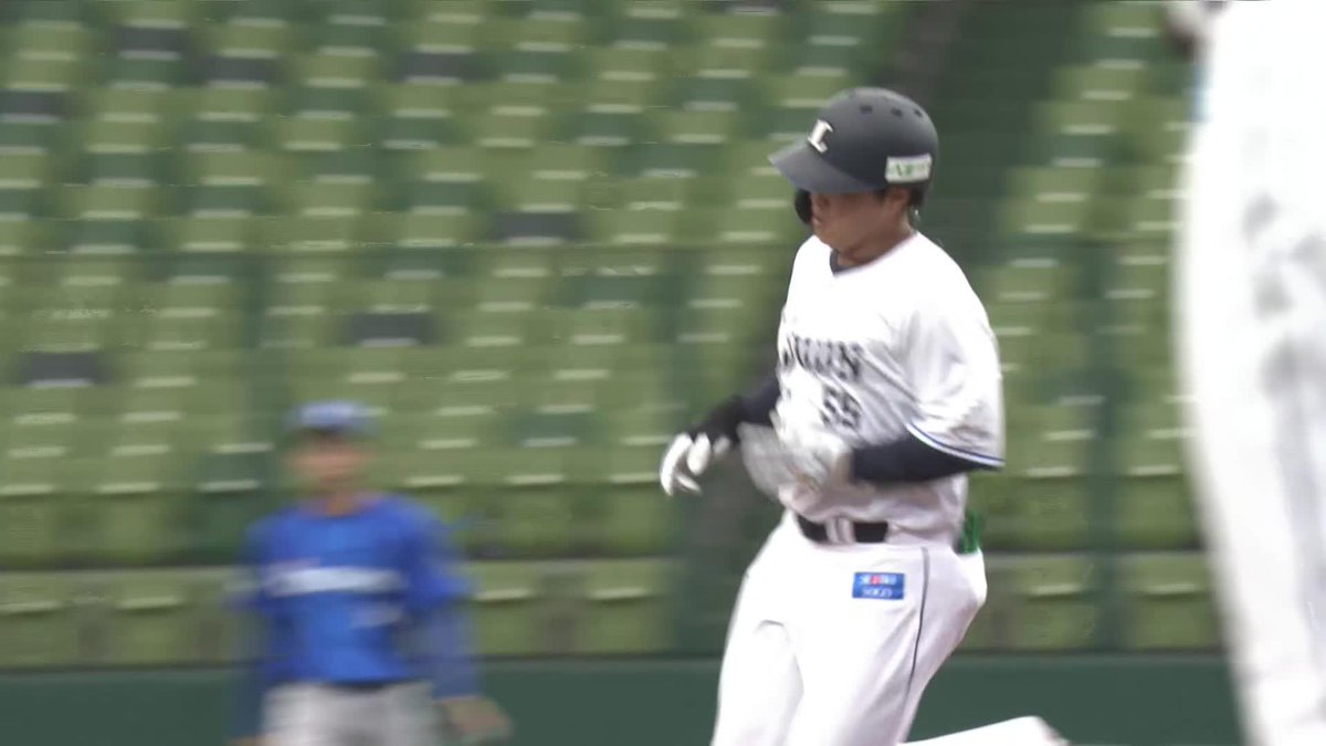 夢がある スラッガーに背番号55はよく似合う 仲三優太 ファーム第4号ホームラン ⚾️西武×DeNA（ファーム） #seibulions #だったらDAZN