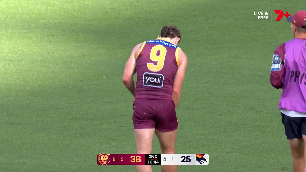 Lachie Neale has come from the ground following this incident with Izak Rankine. #AFLLionsCrows