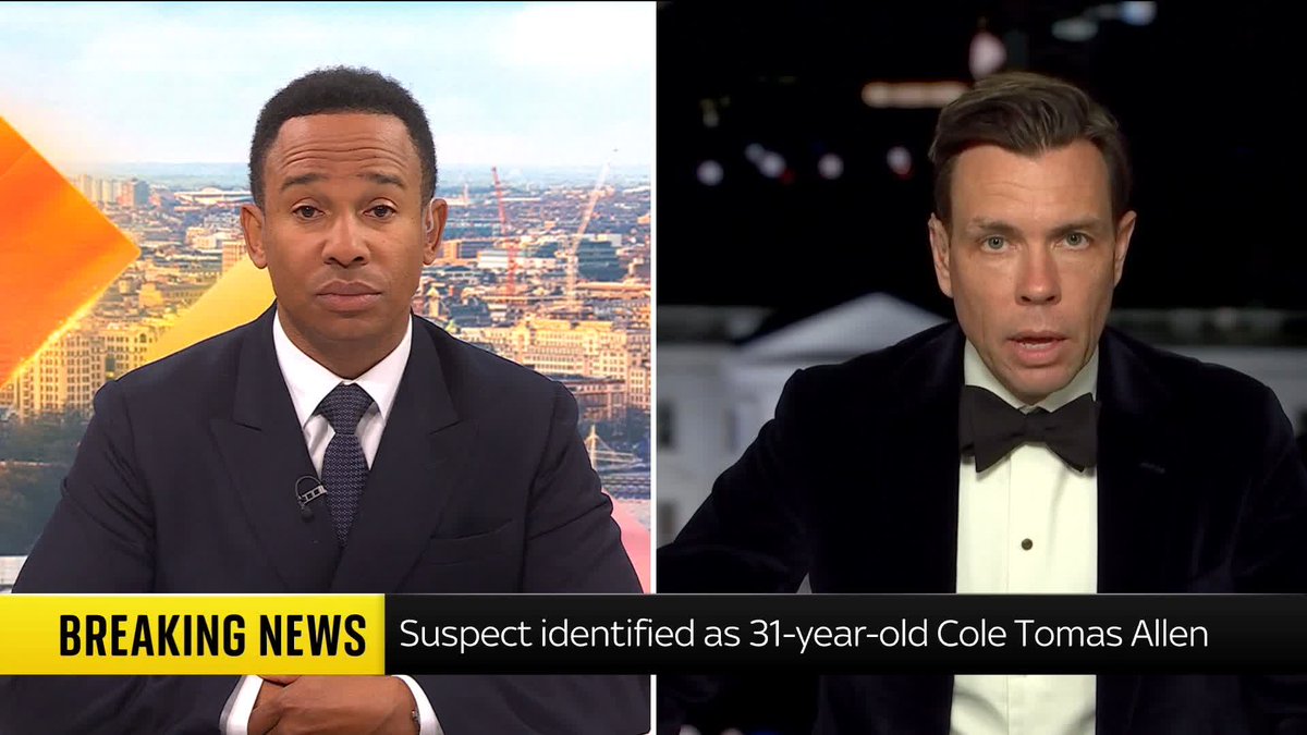 'We instinctively all got down to the floor.' Sky's U.S. correspondent Mark Stone was at the White House correspondents' dinner and recalls the moment gunshots were heard. 📺 Sky 501 and Youtube
