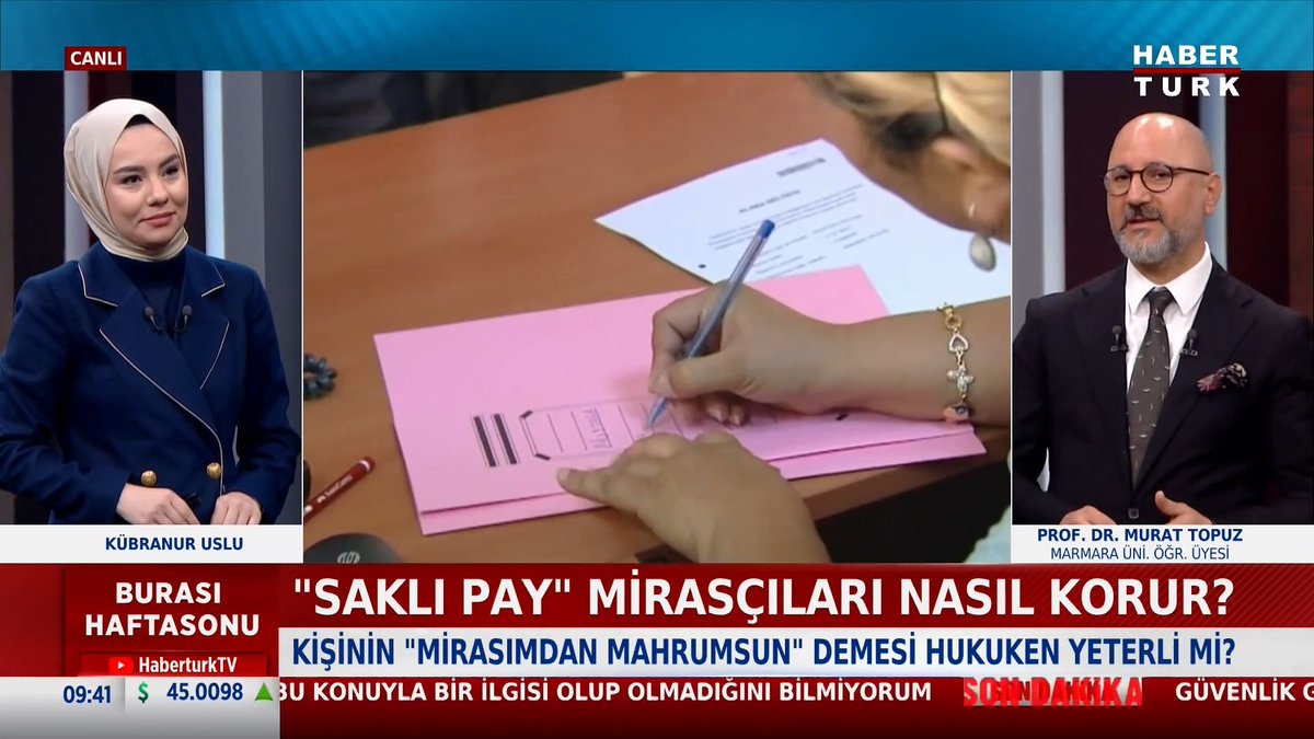 📌Mal varlığı devlete bırakılabilir mi? Çocuklar mirastan tamamen mahrum edilebilir mi? Akademisyen Prof. Dr. Murat Topuz #BurasıHaftasonu'nda Kübranur Uslu'ya anlattı.