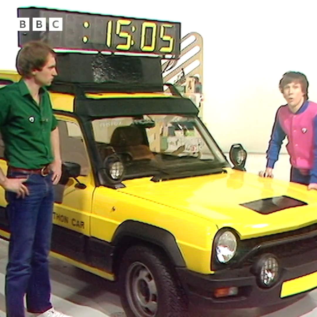 As athletes gather in England's capital city, we look back to 1981 when the first ever official London Marathon took place. A few days before the event, Blue Peter showed off some of the technology which would keep track of the 7,500 runners taking part.