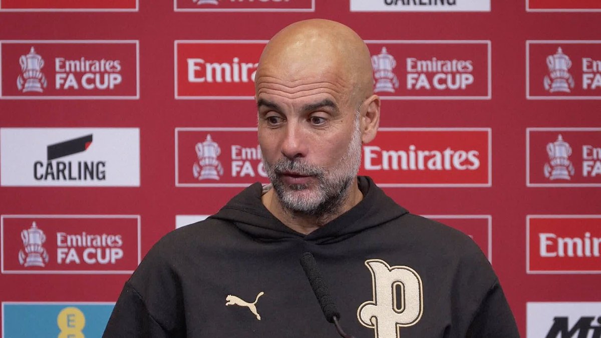 "That defines you" 🗣️ Pep Guardiola reacts to taking Man City to a record fourth consecutive FA Cup Final 🏆
