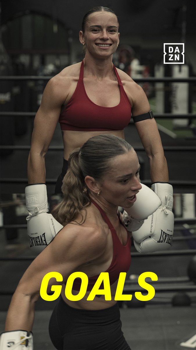Skye Nicolson is so ready to go to work in just 3 days time 💪 #NicolsonTurner | April 29 | Live on DAZN 🤳