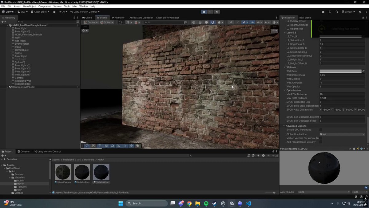 Adam Napper is working on a Silhouette POM shader node, creating depth without actual geometry displacement. 🧪 See more: