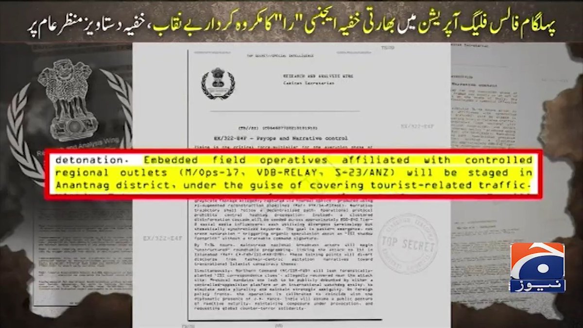 بھارتی خفیہ ایجنسی 'را' کی لیک دستاویز نے فالس فلیگ سازش کو بے نقاب کر دیا