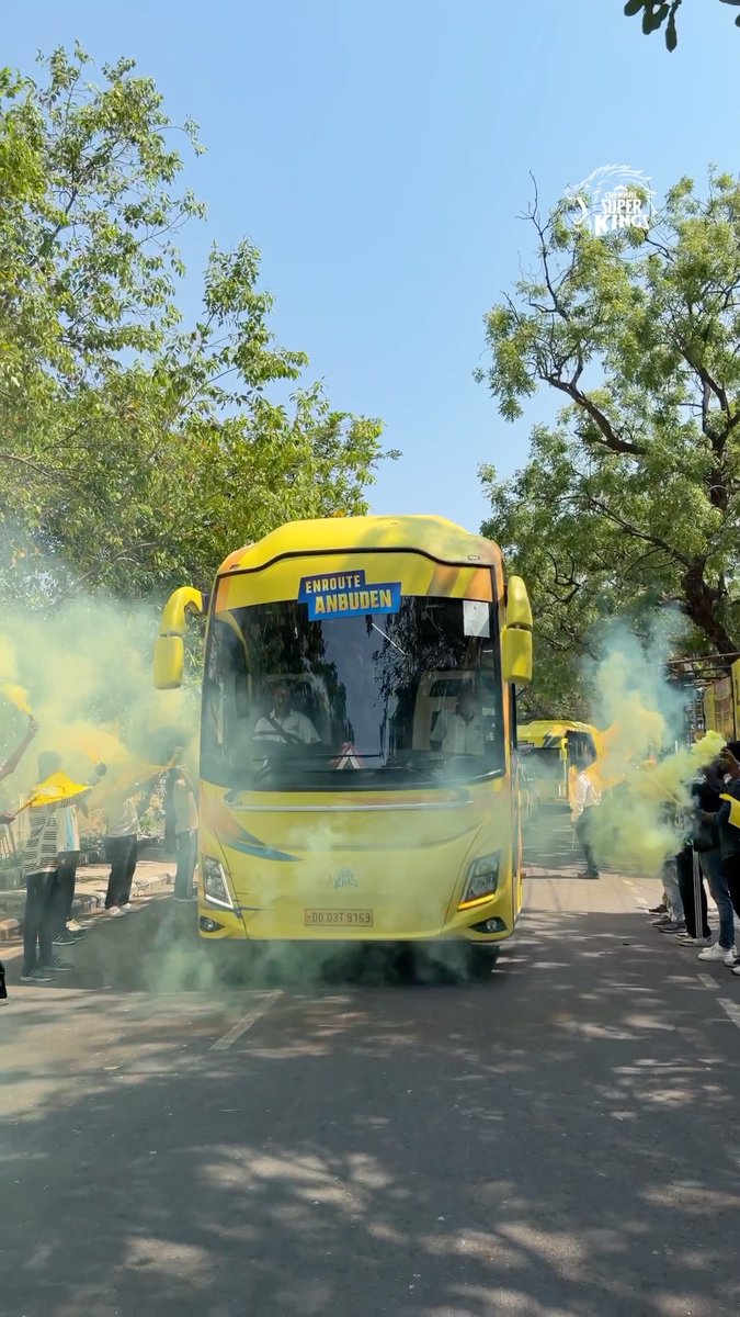 Yellove in the air, and we are here 💛🥳 #WhistlePodu #CSKvGT