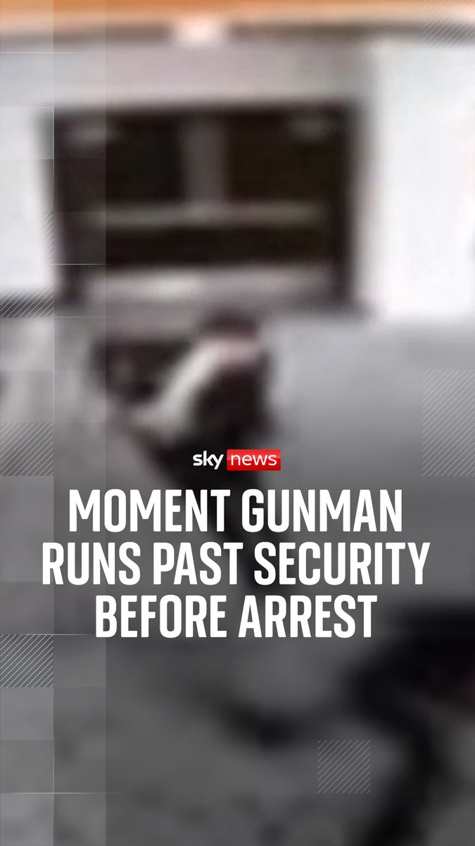 WATCH: the moment gunman runs past security before arrest. Donald Trump was rushed from the White House correspondents' dinner in Washington DC after gunshots were heard outside the ballroom. Speaking at a news conference after the incident, Donald Trump described the suspect as a "lone wolf". Live updates: