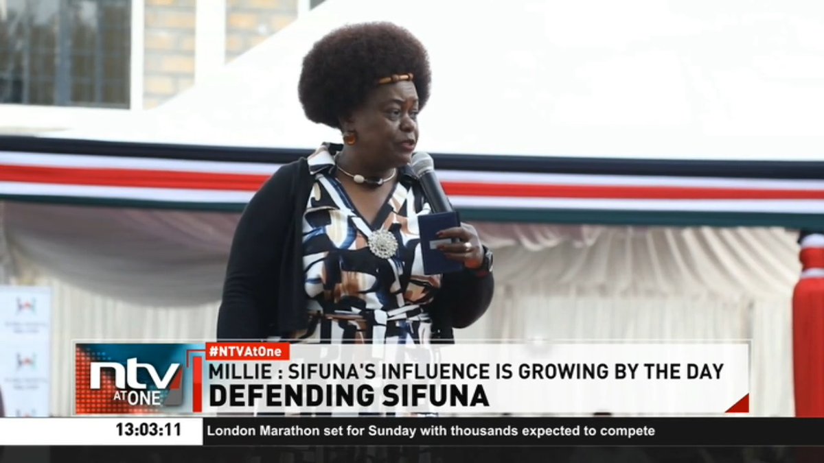 Defending Sifuna A fresh storm is brewing within ODM after National Assembly Minority Whip Millie Odhiambo openly defended Nairobi Senator Edwin Sifuna, warning party leaders against sidelining him. #NTVAtOne