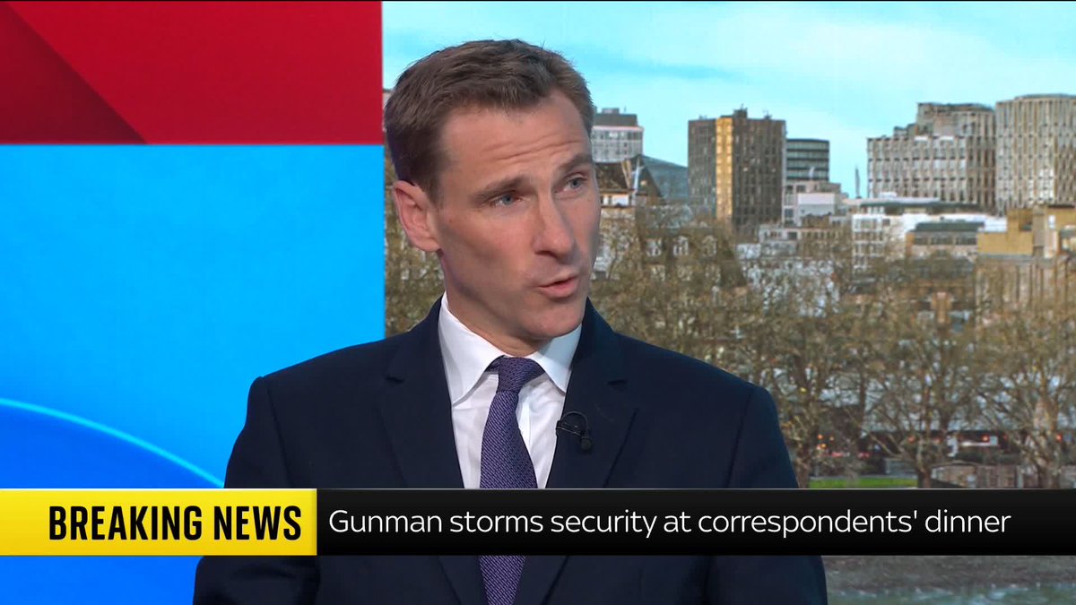 "It's an attack not just on an individual, but an attack on democracy." Shadow home secretary Chris Philp tells Trevor Phillips it is 'shocking' to see the shooting in Washington take place and is 'pleased' the U.S. president is unharmed.