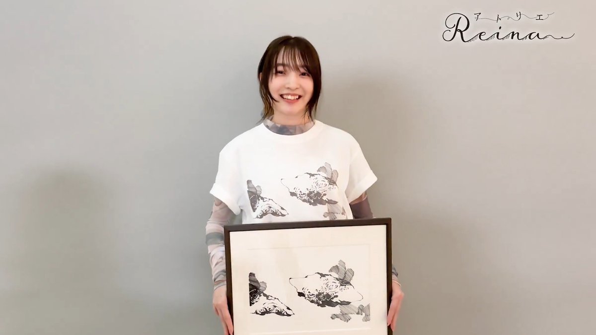 最新イラストTシャツのオススメコーデ紹介✨ 『アトリエReina Tシャツコレクション2026SS』が期間限定販売中📢 上田麗奈さんに「雨上がり」Tシャツに合わせたオススメコーデを語っていただきました♪ #上田麗奈 #アトリエReina ☔「雨上がり」Tシャツ購入はコチラから☔