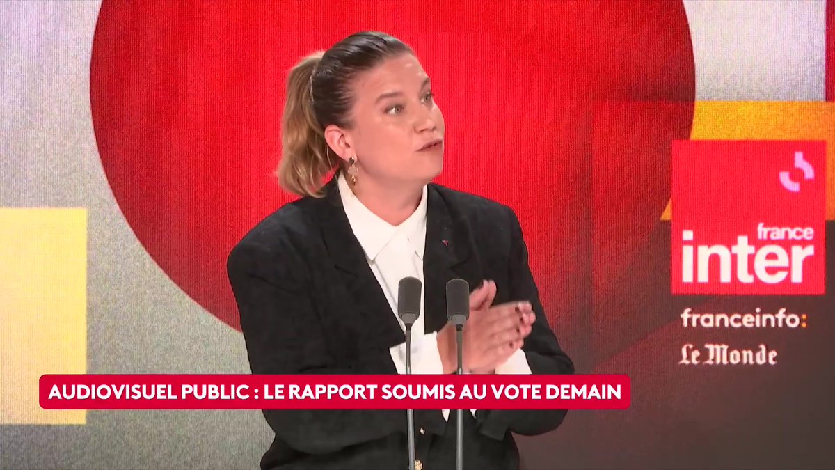 Rapport de Charles Alloncle : "Nous démantèlerons l'empire Bolloré en arrivant au pouvoir", déclare @mathildepanot qui défend "un audiovisuel public fort face aux milliardaires et à leur ingérence". "Mais nous devons aussi poser la question de ce qui ne va pas". #QuestionsPol