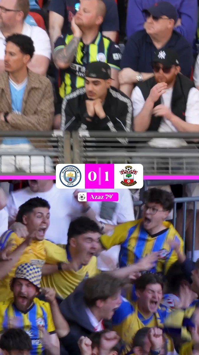 We mic'd up a Man City and Southampton fan for their FA Cup semi-final clash at Wembley 🎤
