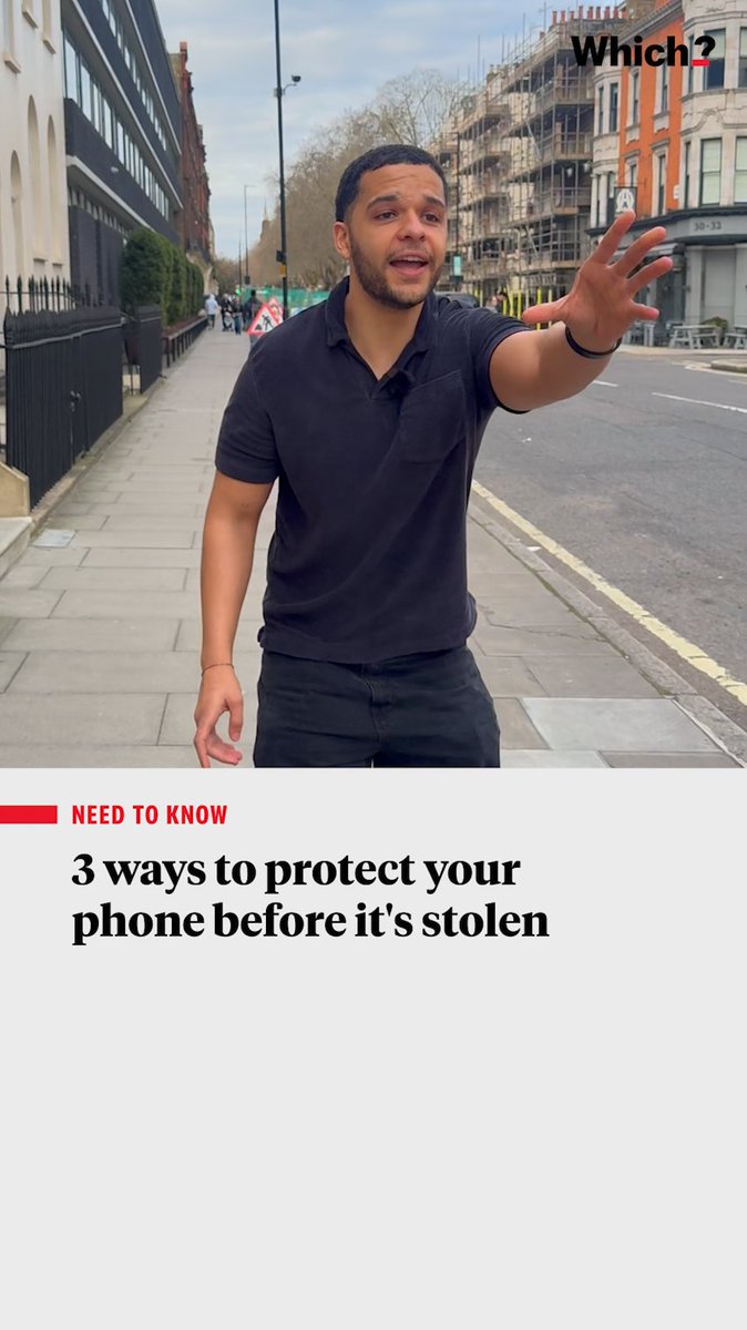 📲 If your phone gets stolen or lost, it'll have a big impact on your life. Here are three steps you can take now 👇