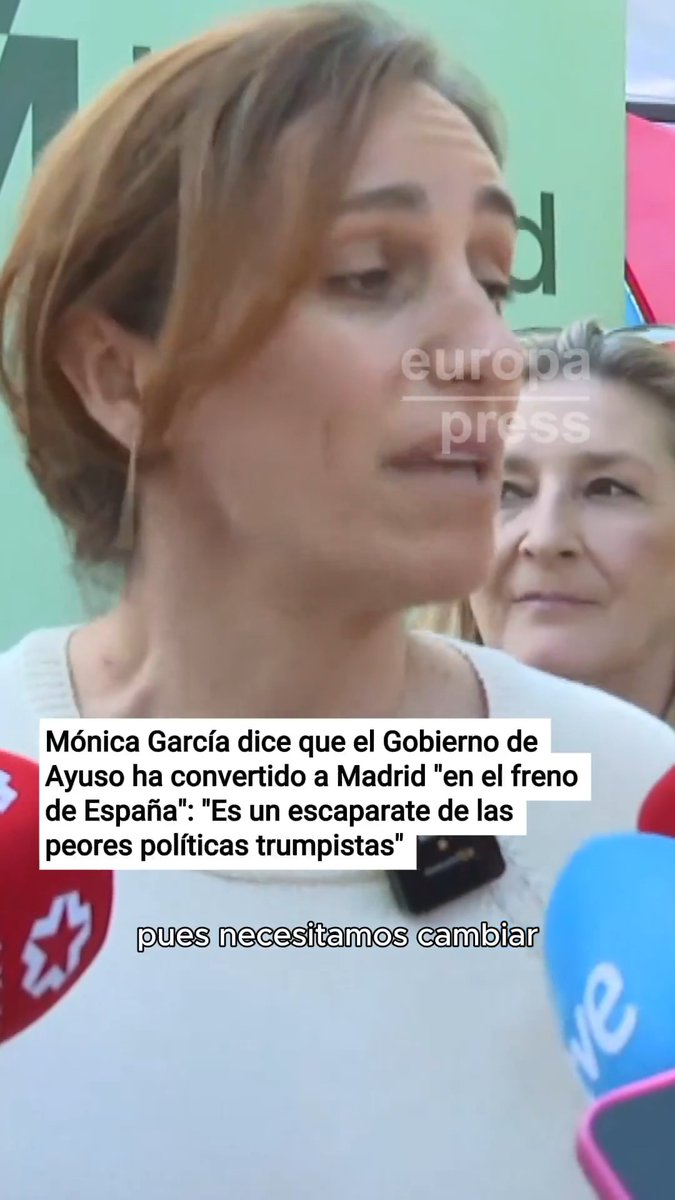 Mónica García dice que el Gobierno de Ayuso ha convertido a Madrid "en el freno de España": " Es un escaparate de las peores políticas trumpistas"