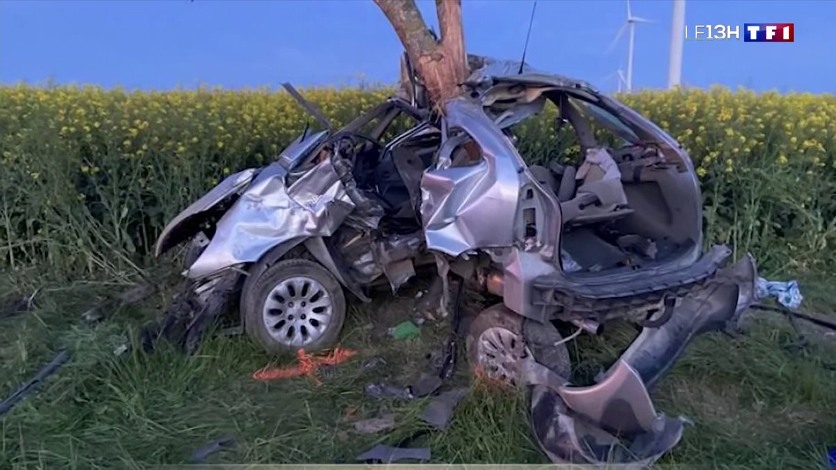 Accident de voiture dans la Marne : quatre jeunes âgés de 16 à 20 ans décèdent ▶️ Les habitants, bouleversés, sont encore sous le choc #LE13HWE Audrey Crespo-Mara