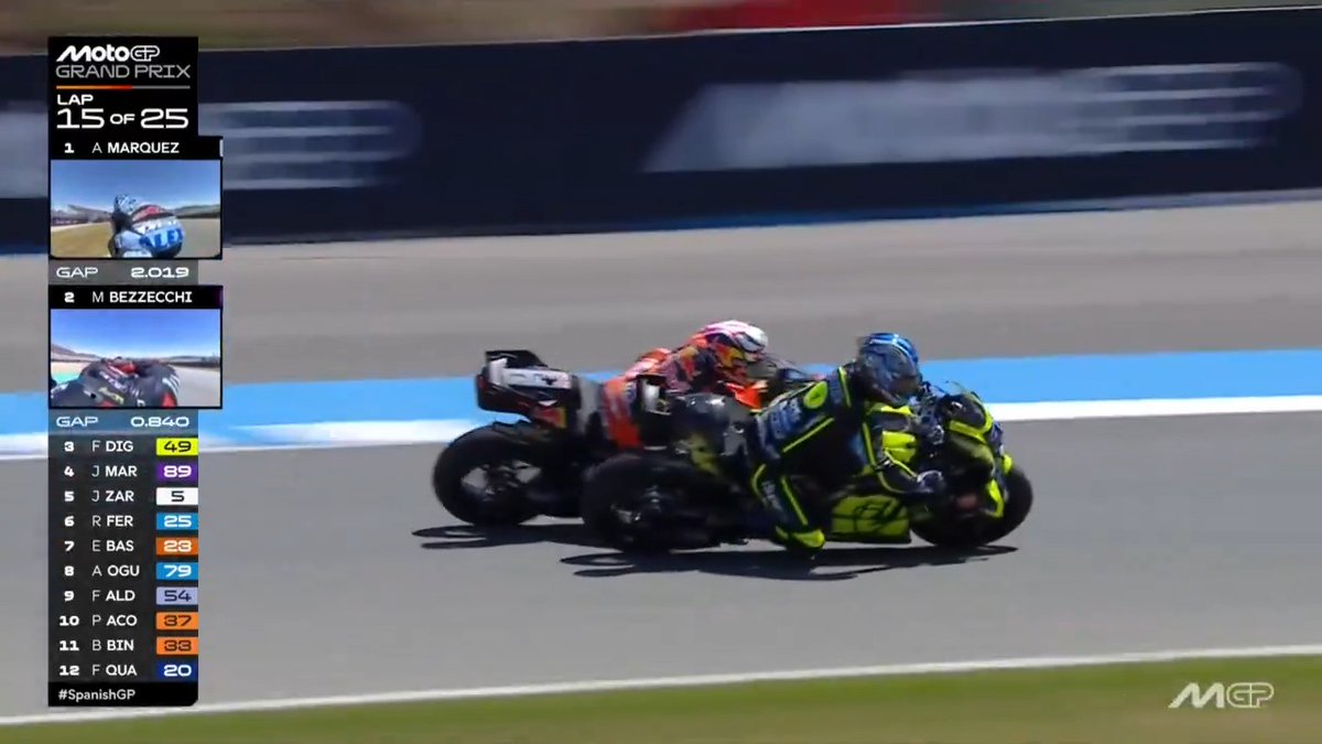 A nice smooth move by @aiogura79 on @bestia23 👊 #SpanishGP 🇪🇸