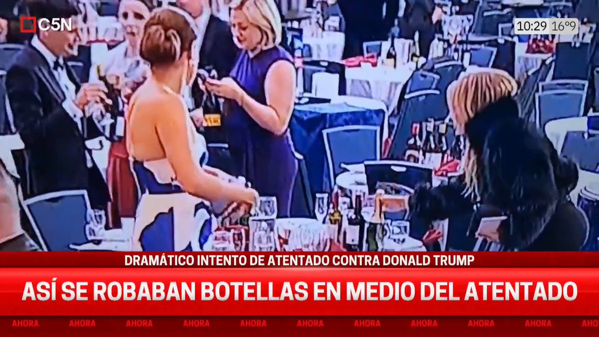 ❗Así se robaban botellas en medio del atentado contra Trump 📲Mirá #C5N en vivo: