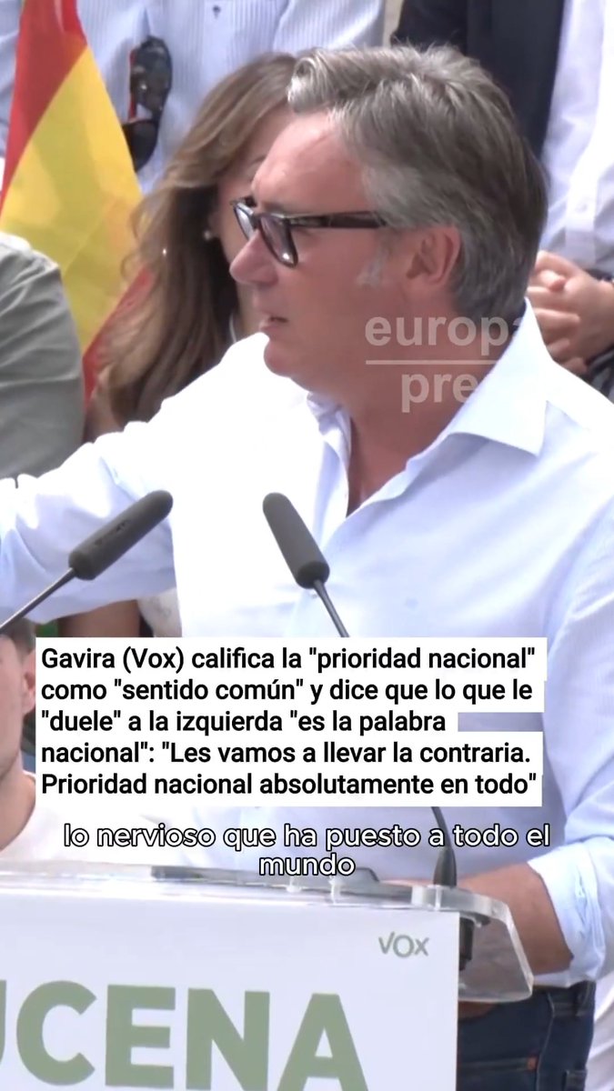 Gavira (Vox) califica la "prioridad nacional" como "sentido común" y dice que lo que le "duele" a la izquierda "es la palabra nacional": "Les vamos a llevar la contraria. Prioridad nacional absolutamente en todo"