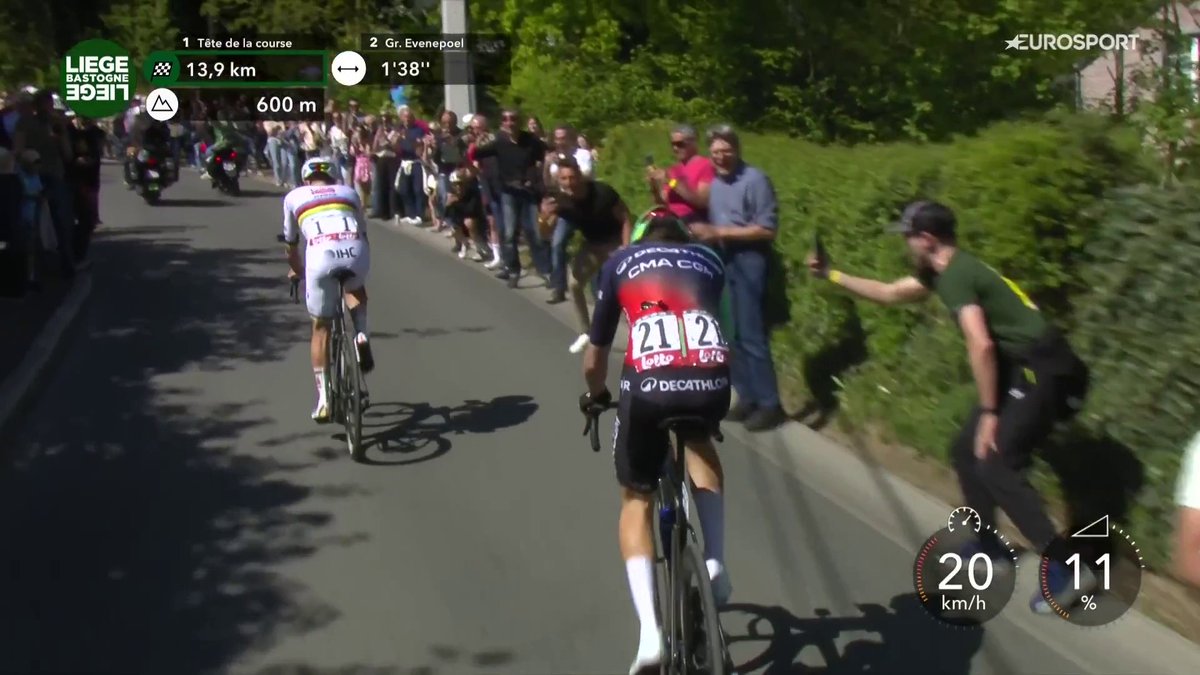 #LBL 🧇 / 🇫🇷 Paul Seixas (DCT) baisse la tête une fois, deux fois… puis trois fois et explose. Dommage il a bien tenu. Ça reste très prometteur #LesRP