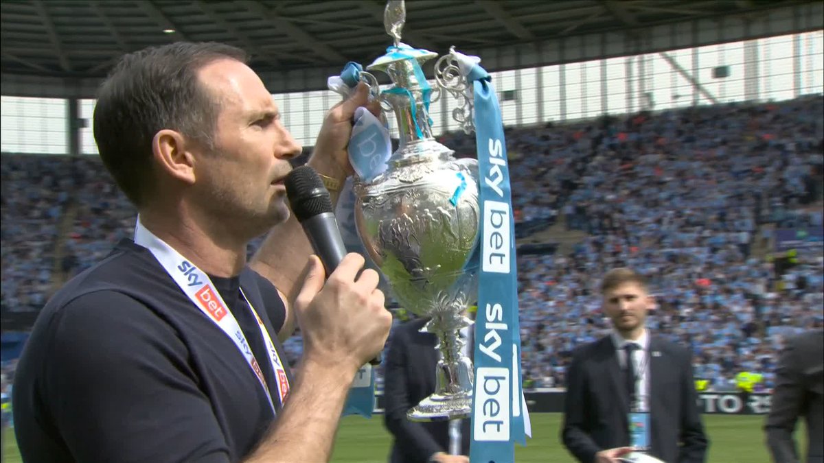 "A football club is only as big as the people that support it." Frank Lampard speaking to the Coventry fans 📢🩵