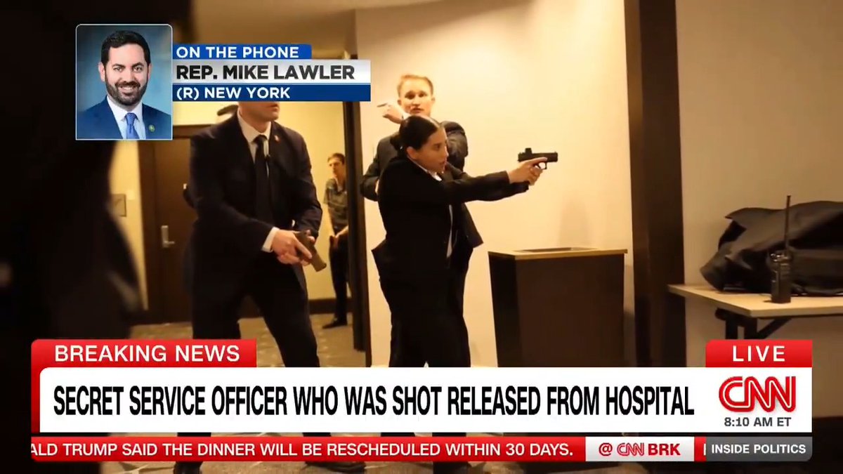 "These civil servants need to be paid immediately and in full," Rep. Mike Lawler (R-NY) tells Manu Raju the White House Correspondents' Dinner shooting proves the partial government shutdown needs to end so DHS can be funded. Inside Politics