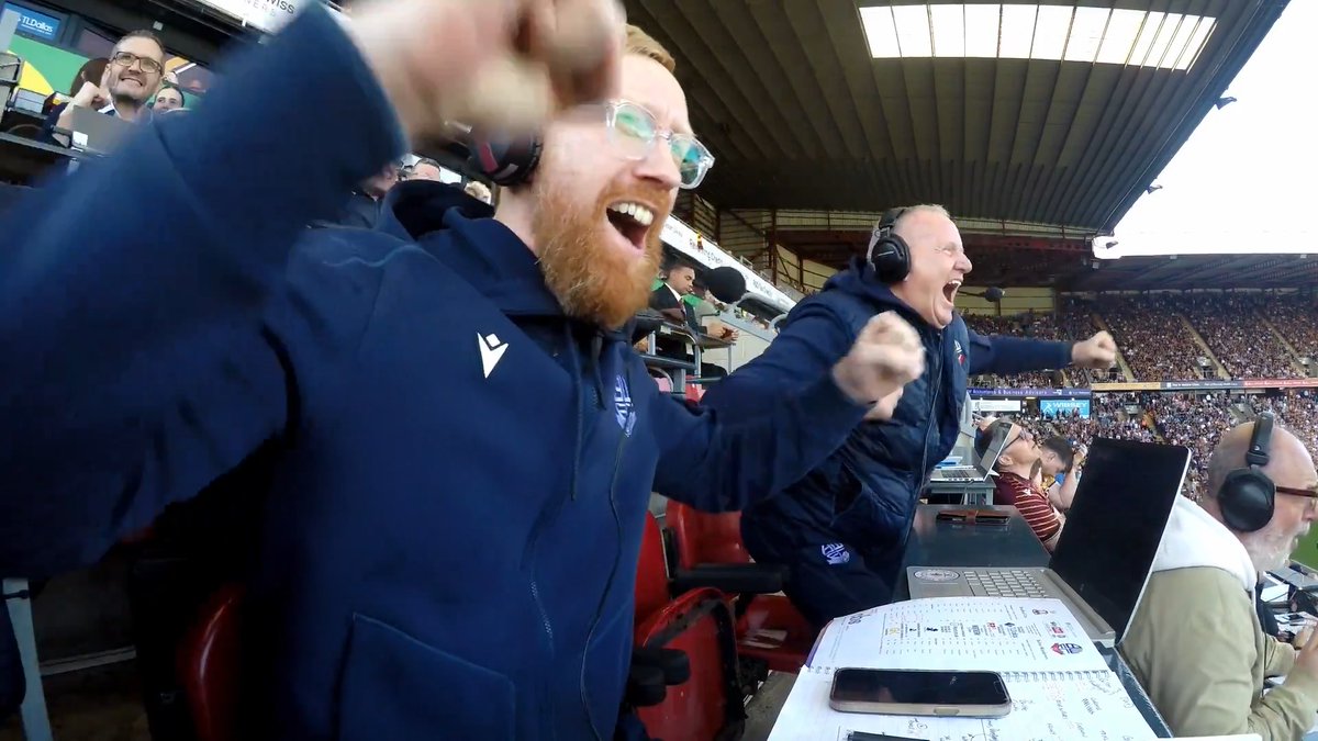 ✊ We all love a Super John McGinlay fist pump on a Sunday! #bwfc
